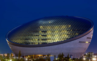 Astana National Library -night scene