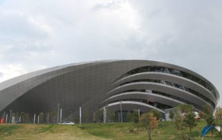 New congress center in Astana - outdoor scene_exterior wall_aluminum honeycomb panels