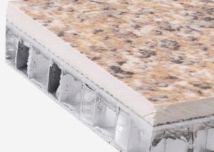 stone veneer aluminum honeycomb panels -granite